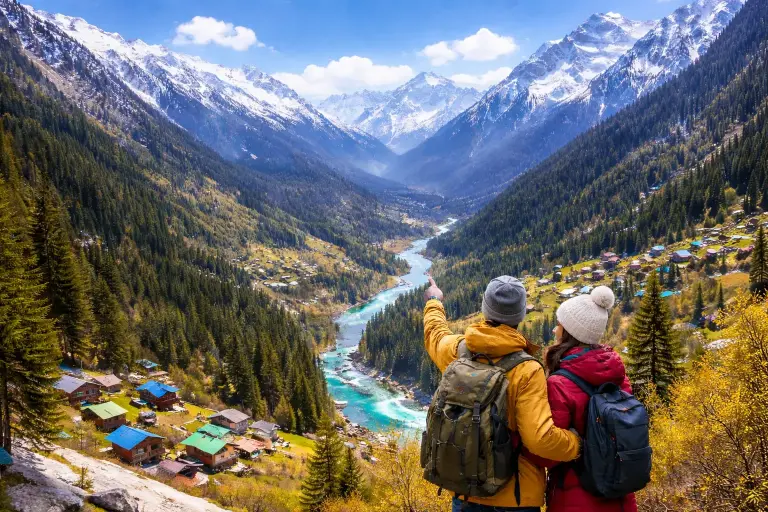 Himachal tropical beach and turquoise water