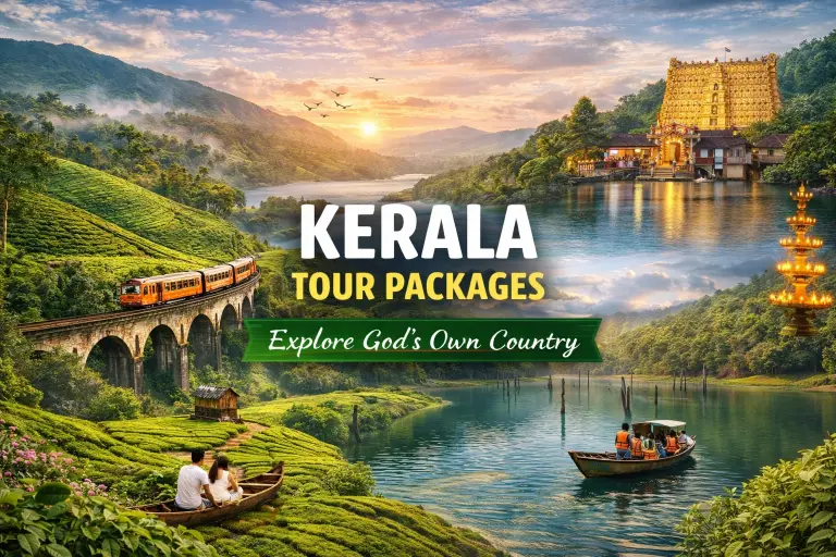Kerala Tour Packages - Munnar Alleppey Thekkady Kovalam