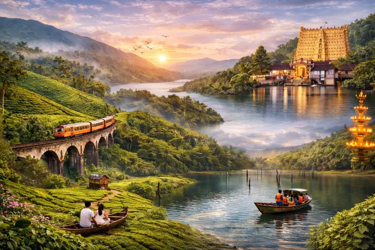 Kerala tour packages Munnar Alleppey Kochi Thekkady