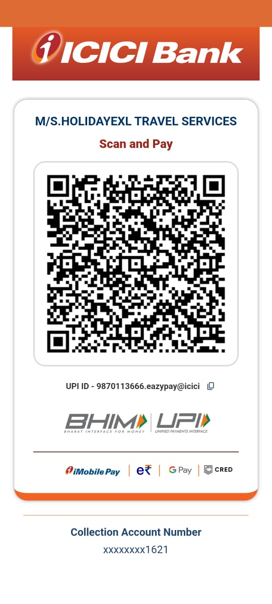 HolidayExl Travel UPI Payment QR